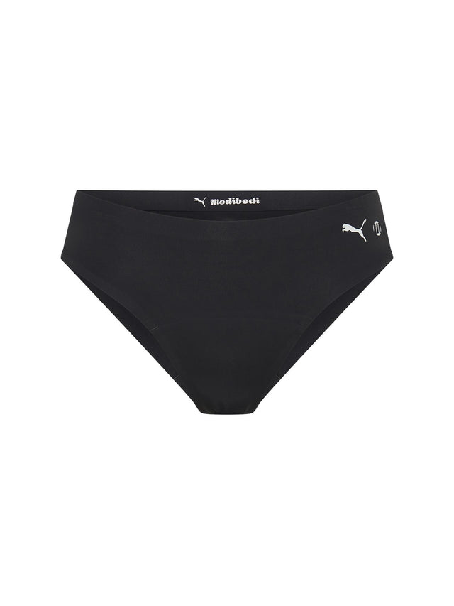 Puma X Modibodi Seamfree Active Bikini Moderate Onyx Grey