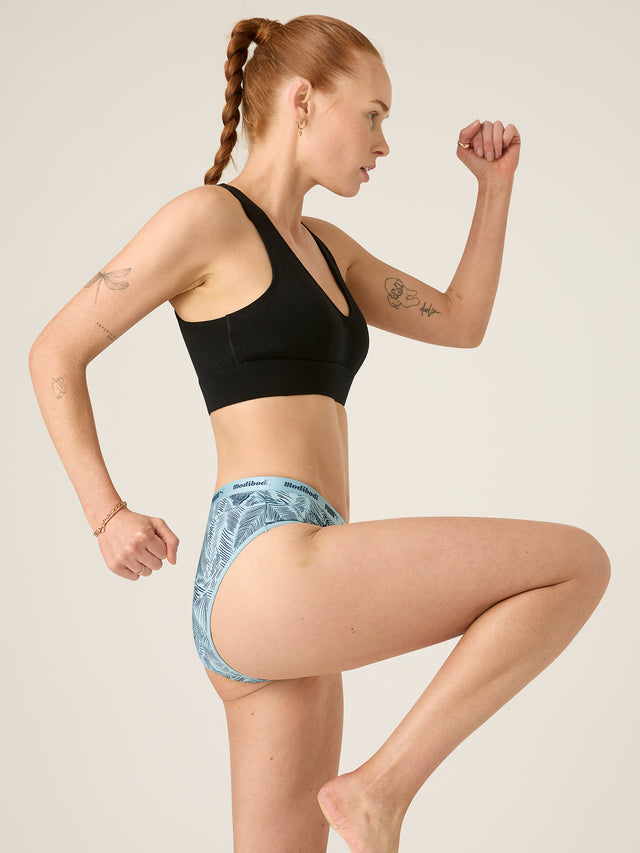 Puma X Modibodi Active Printed Classic Brief Moderate Palm Blue