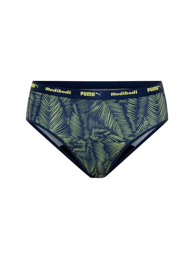 Puma X Modibodi Active Printed Classic Brief Moderate Palm Green