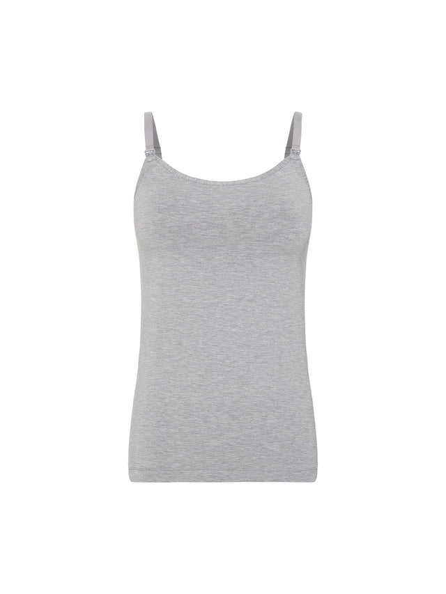 Breastfeeding Cami Leak-Proof Grey Marle