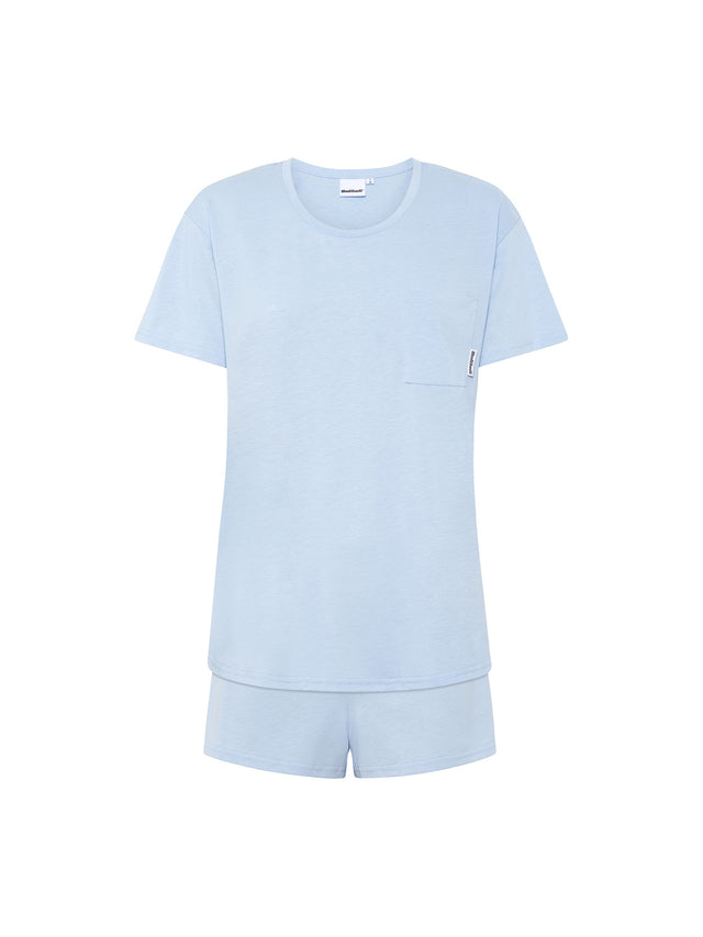 ModiDry T-Shirt Sleep Set Cashmere Blue