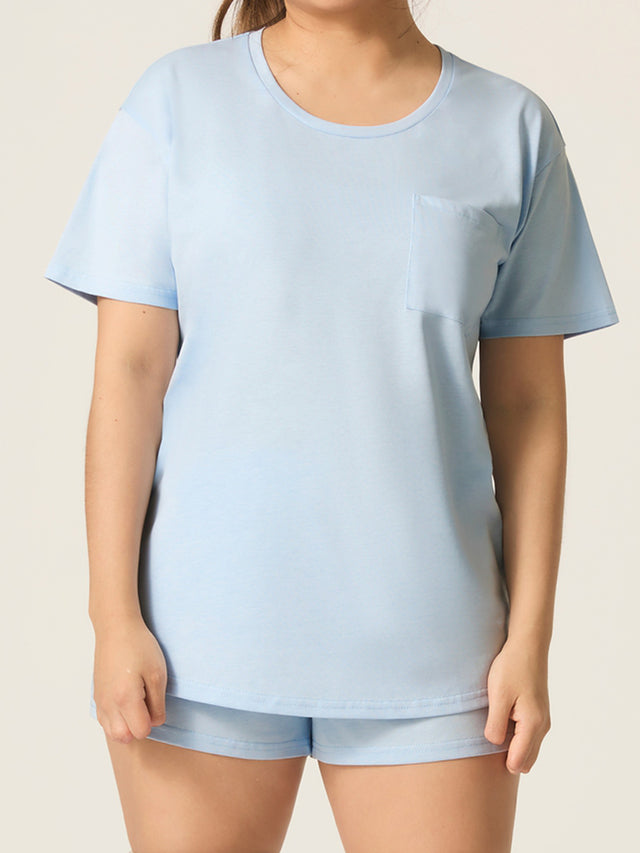 ModiDry T-Shirt Sleep Set Cashmere Blue