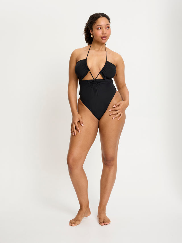 SmileyWorld® | Modibodi Swimwear Tie One Piece Super Black