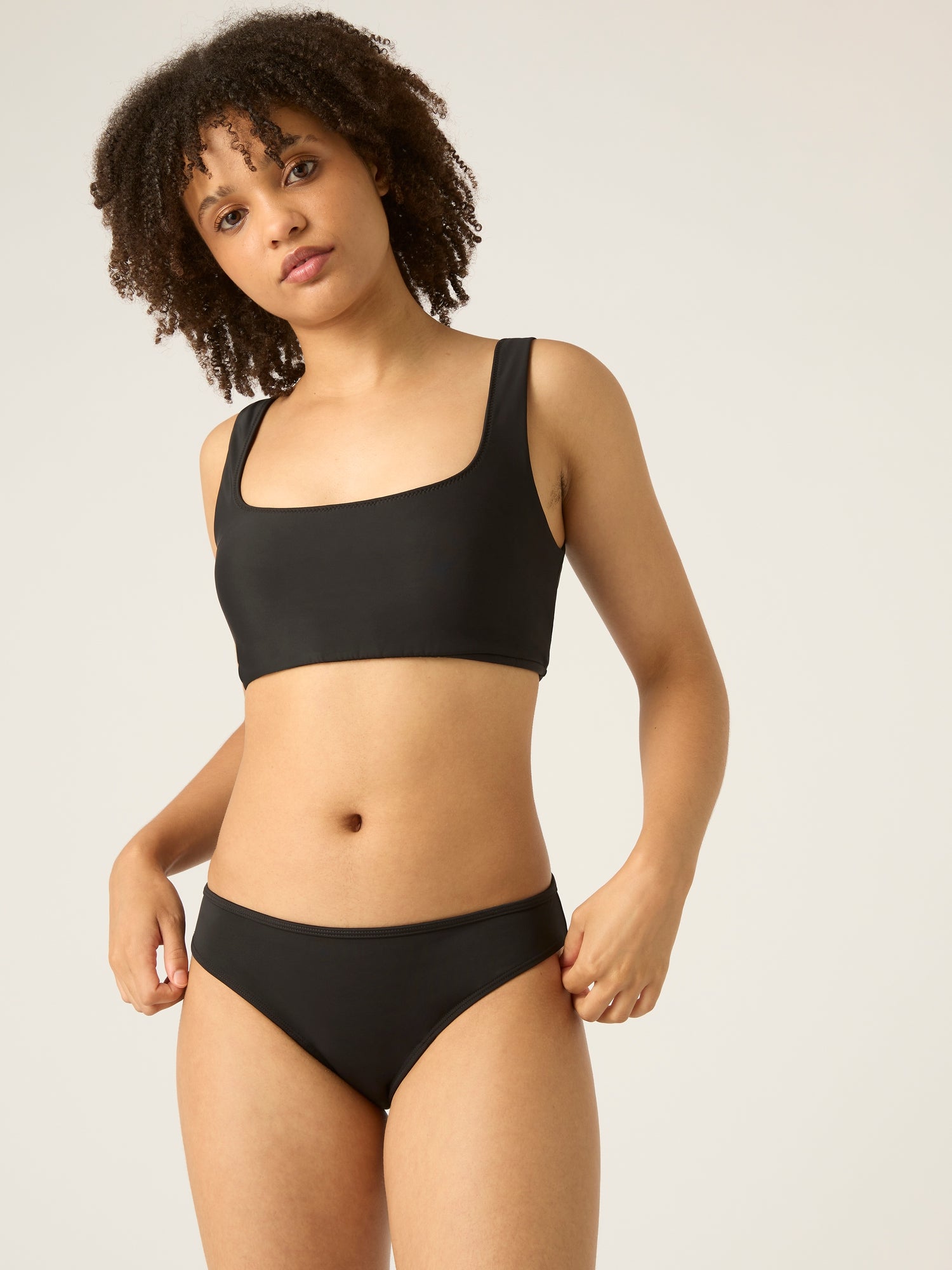 Black Teen Bikini Period Underwear - Heavy Flow XS