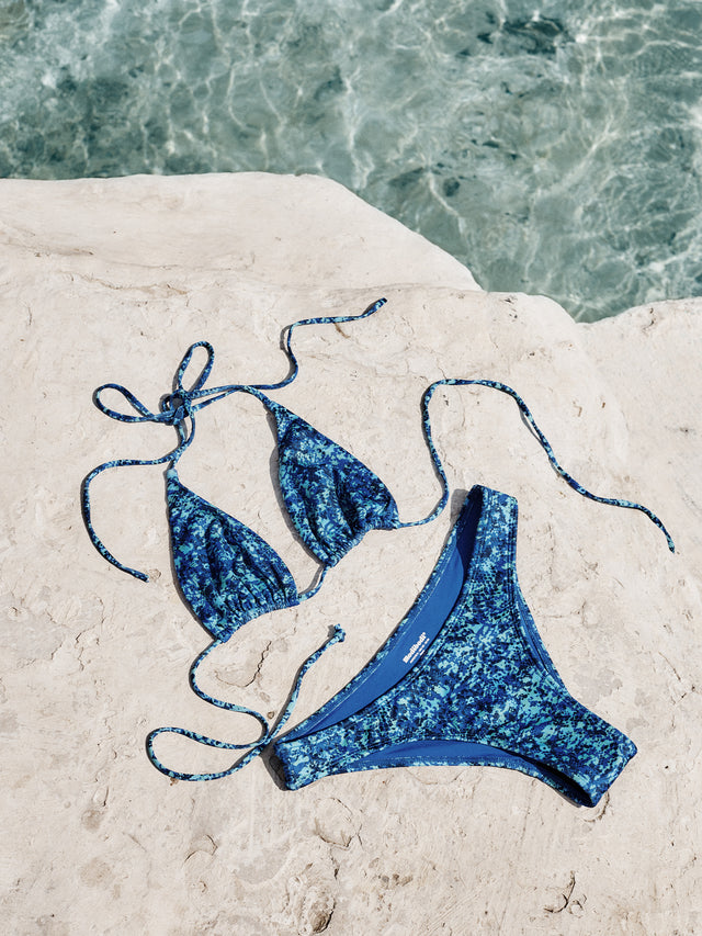 Tidal Swimwear Cheeky Bottom Super Python Blue