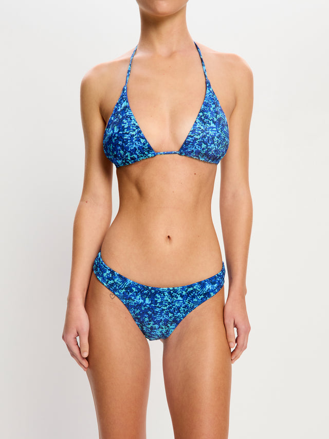 Tidal Swimwear Cheeky Bottom Super Python Blue