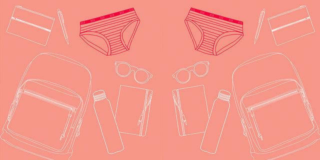 Get prepped for going #BackToSchool with RED by Modibodi period-proof underwear