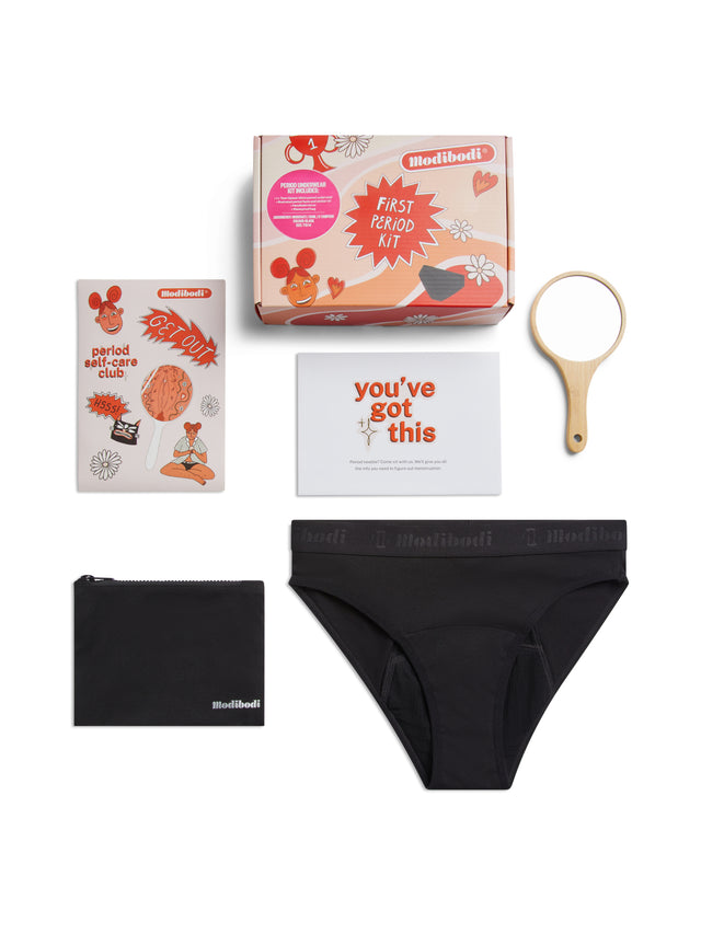 My First Period Kit 1 Pack Moderate Black