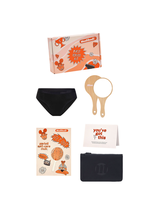 My First Period Kit 1 Pack Moderate Black