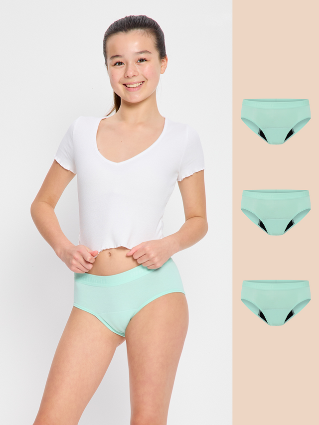 Teen Hipster Boyleg 3 Pack Spearmint