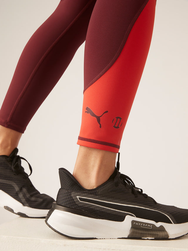 Puma X Modibodi 7/8 Active Legging Moderate Aubergine/Burnt red