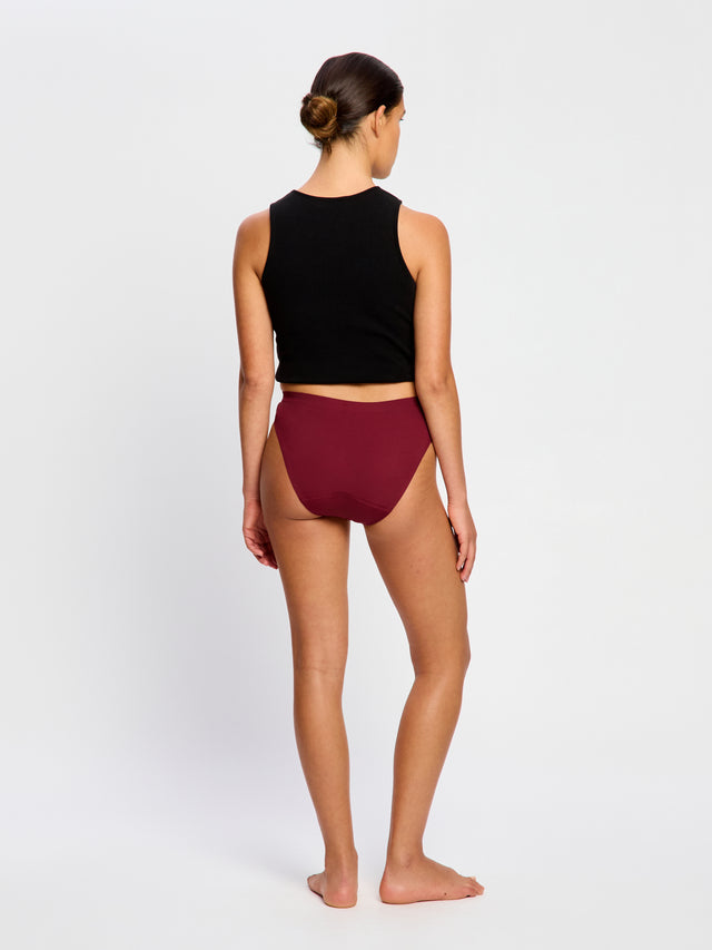 Puma X Modibodi Seamfree Active Bikini Moderate Ruby Shimmer