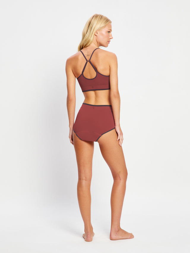 Puma x Modibodi Plum Perfect Bralette & Boyleg Set