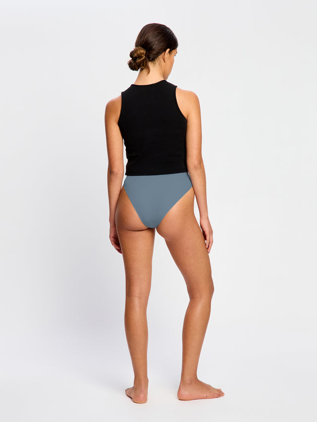 Puma X Modibodi Seamfree Active Hi-Leg Cheeky Moderate Native Blue