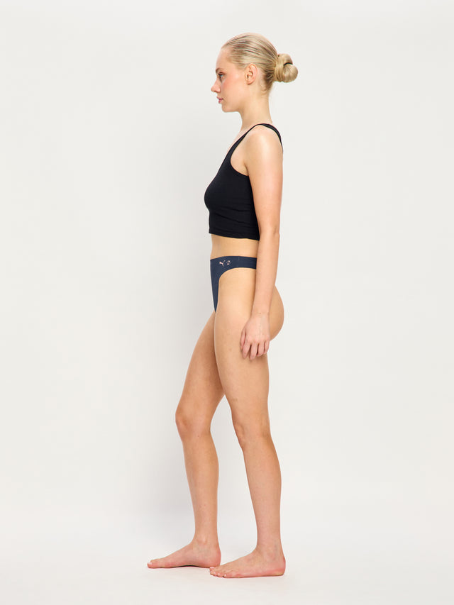 Puma X Modibodi Seamfree Active Hi Waist Thong Light Midnight