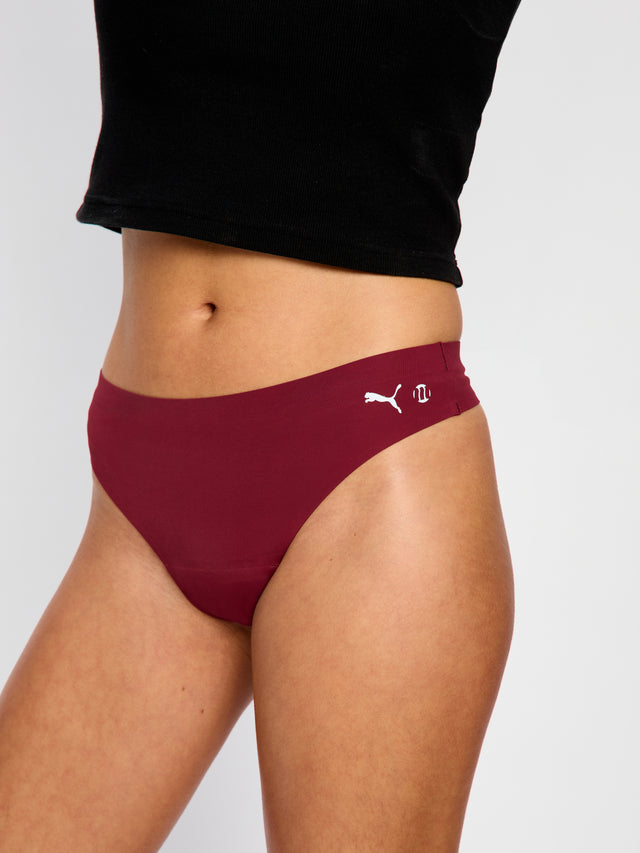 Puma X Modibodi Seamfree Active Thong Light Ruby Shimmer