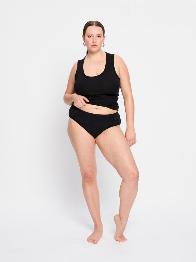 Basic Mid-Rise Brief Super Black