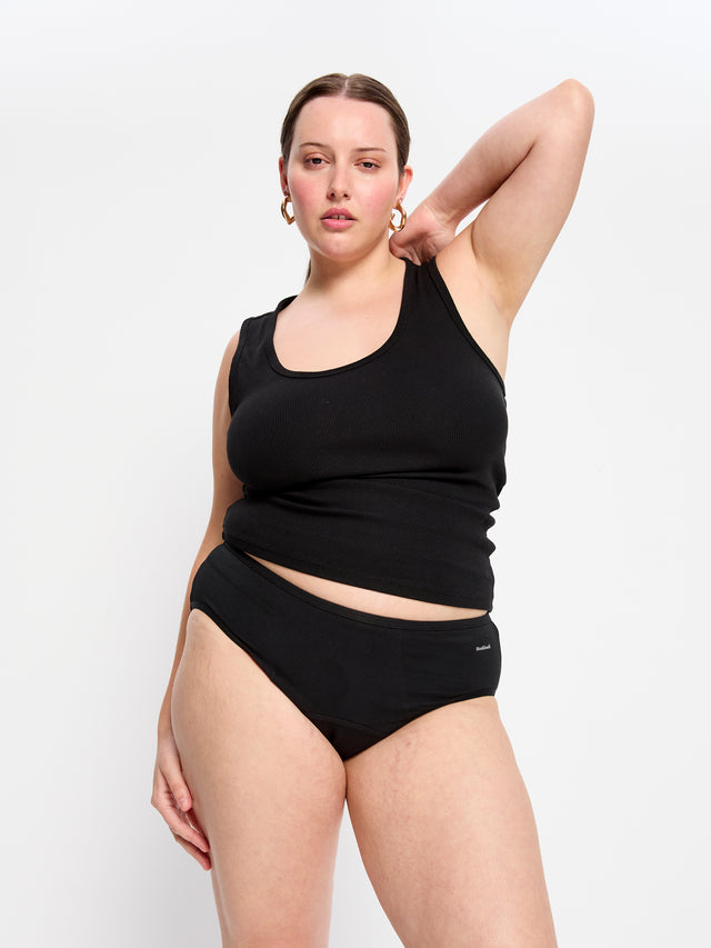 Basic Mid-Rise Super Black 3 Pack