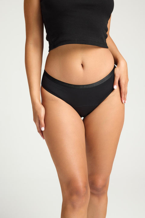 Boody Period & Leak-proof Classic Bikini- Moderate - Heavy Black M - Miss  Spelt's Organics