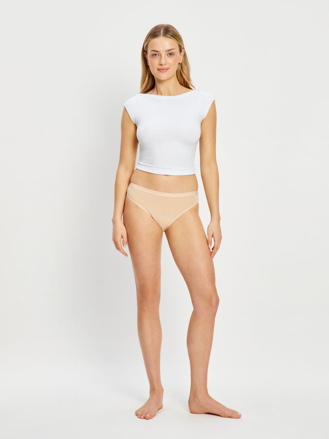 Classic Bikini Moderate Cashew