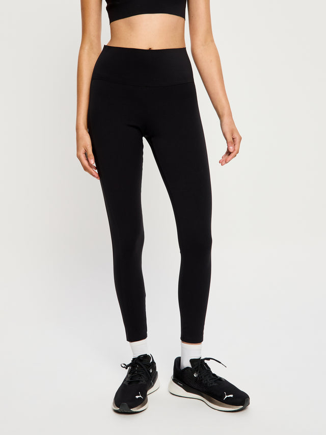 Full Length Bonded Panel Leggings Black