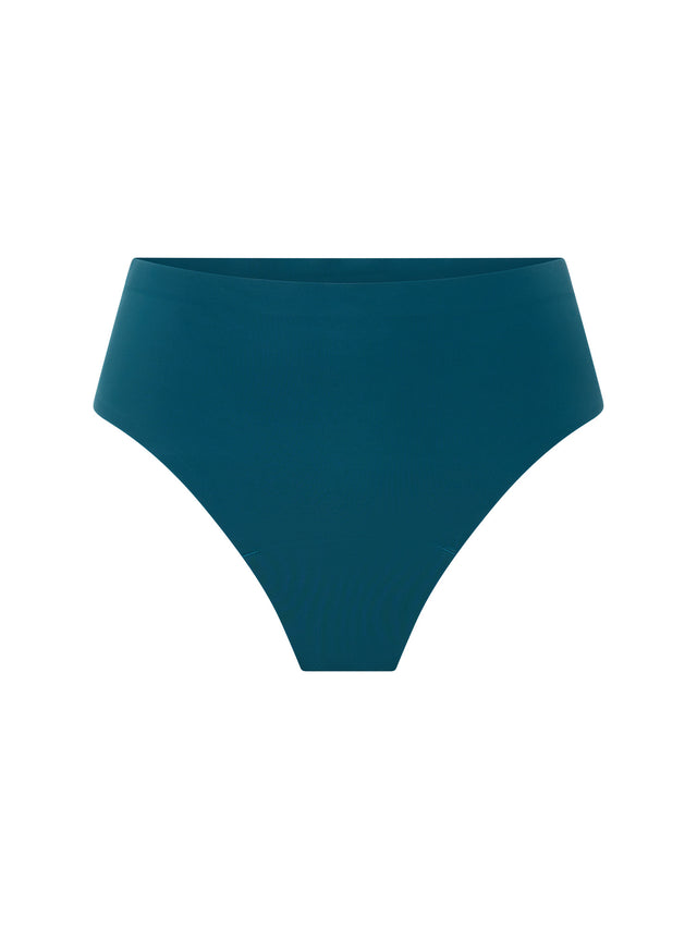 Seamfree Hi Waist Cheeky Moderate Teale Blue