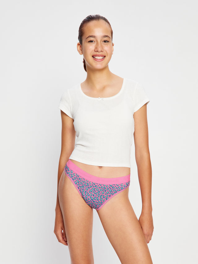 Teen Hipster Bikini Moderate Mystic Leopard Pink