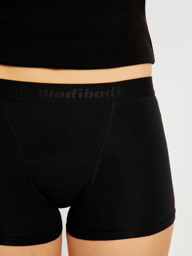 Teen Hipster Boyshort Moderate Black