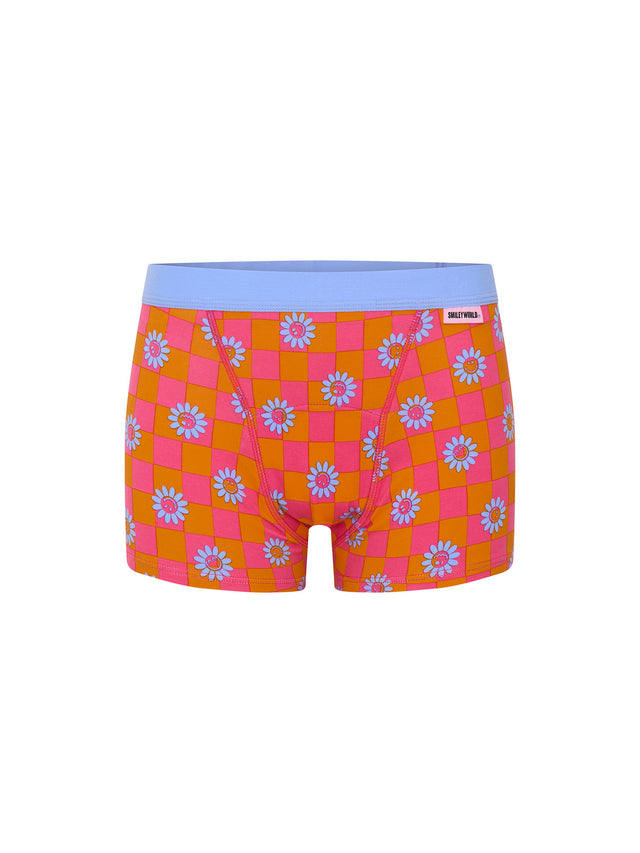 SmileyWorld® | Modibodi Teen Hipster Boyshort Moderate Flower Checkerboard