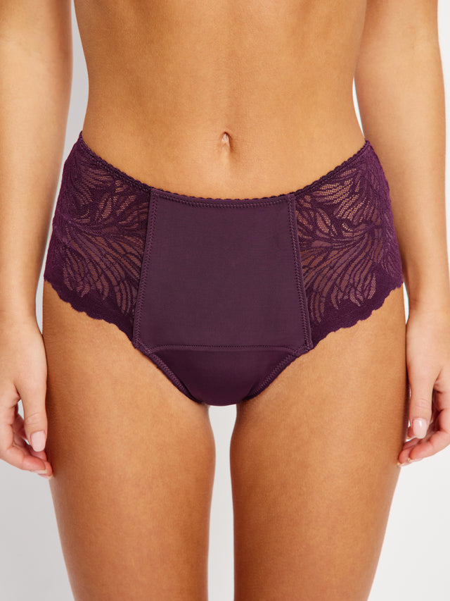 Plum Perfection Bralette & Hi Waist Brief Set