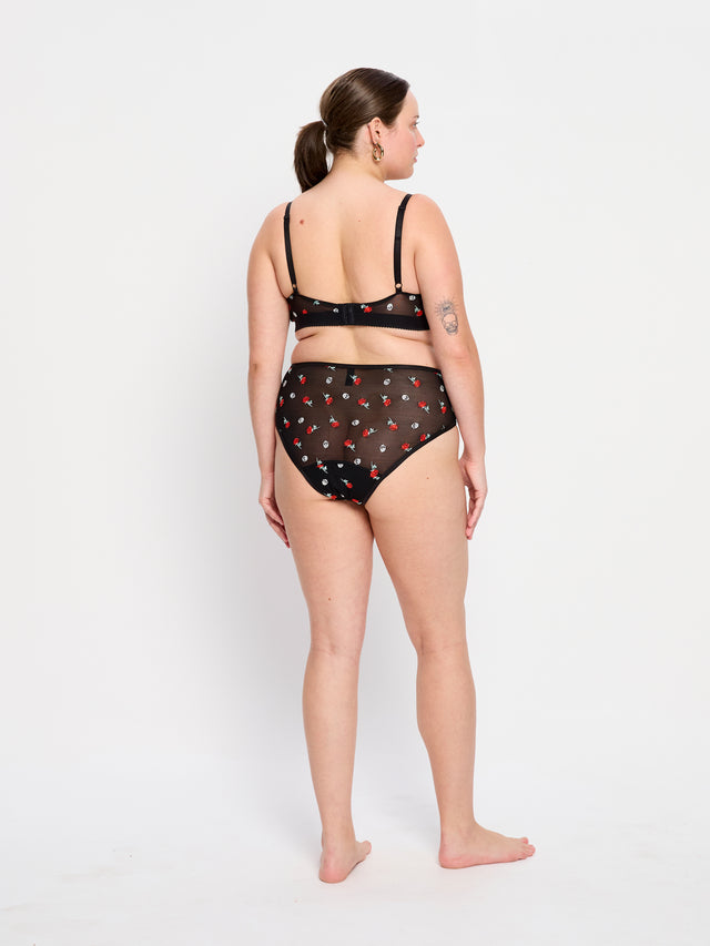 V Day Bralette & Hi Waist Brief Set
