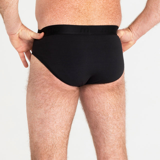 Mens Brief Moderate-Heavy Black