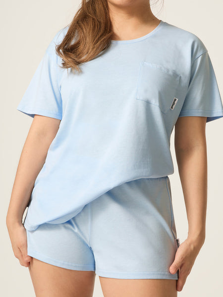 Tシャツ付き! YUKI SLEEP FOOT STEPS OF DREAM ModiDry T-Shirt Sleep Set Cashmere Blue – Modibodi US