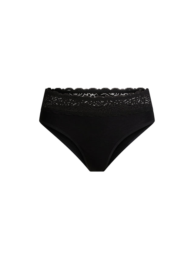 Sensual Hi Waist Bikini Light Black