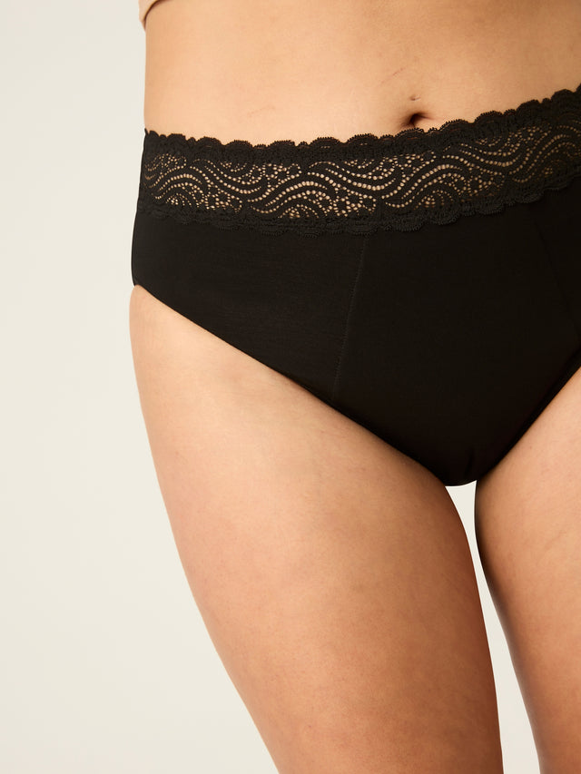 Sensual Hi Waist Bikini Maxi Black