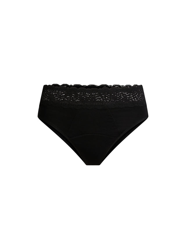 Sensual Hi Waist Bikini Super Black