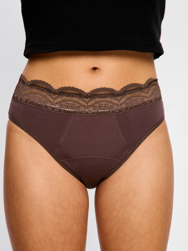 Sensual Hi Waist Bikini Super Mahogany