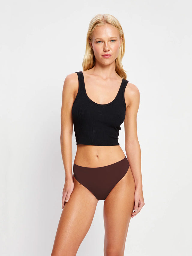 Seamfree Bikini Moderate Bitter Chocolate Brown
