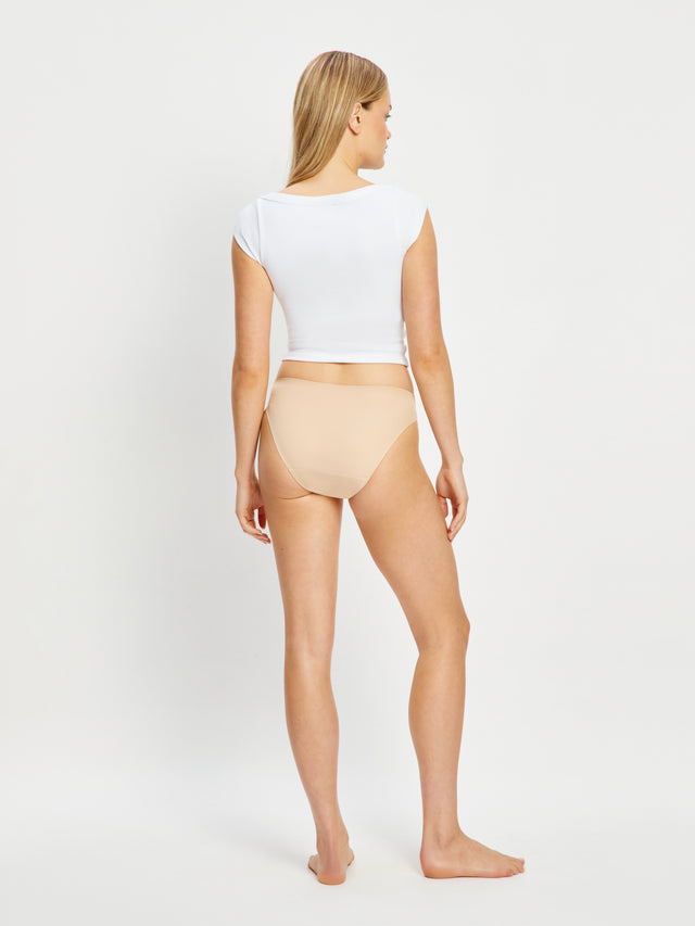 Seamfree Bikini Moderate Cashew