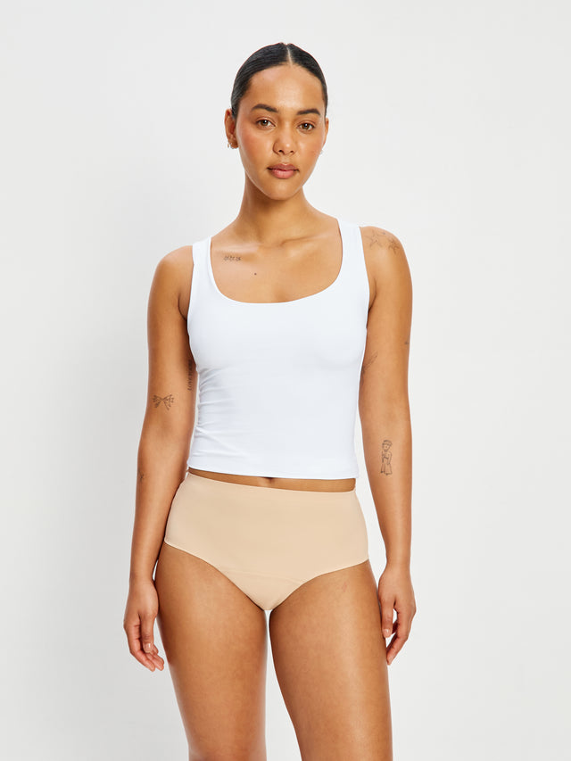 Seamfree Full Brief Moderate Cashew