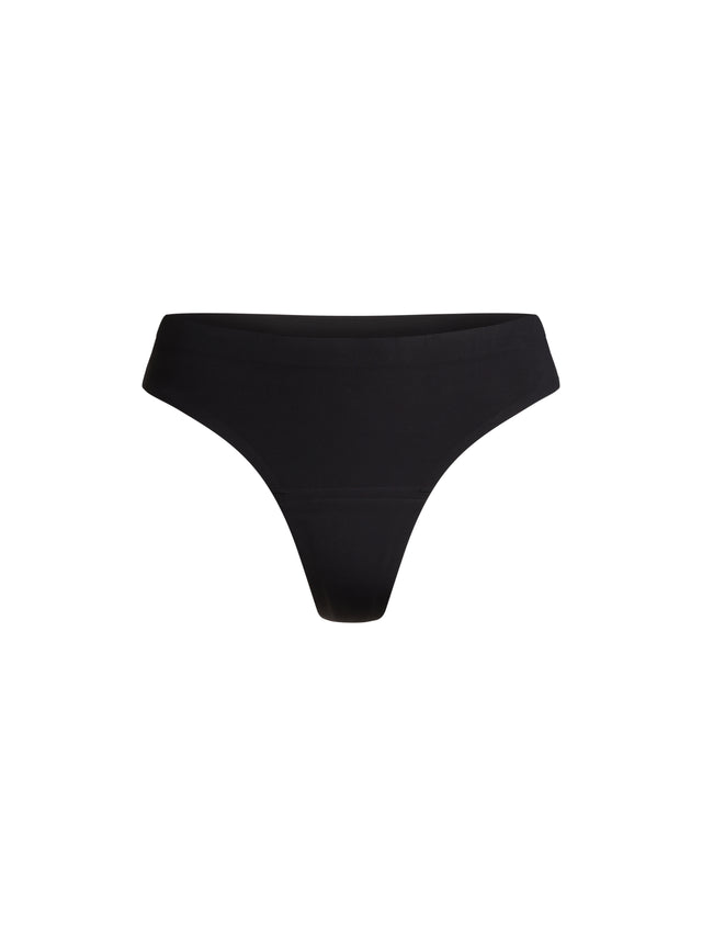 Seamfree Thong Light Black