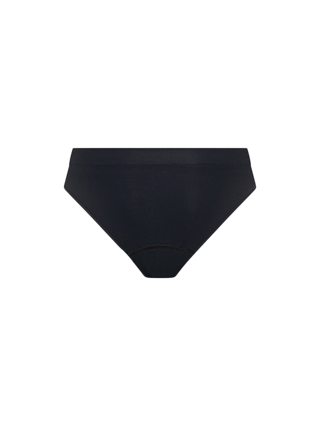 ModiComfort Seamless Teen Hipster Bikini Moderate Black 2 Pack