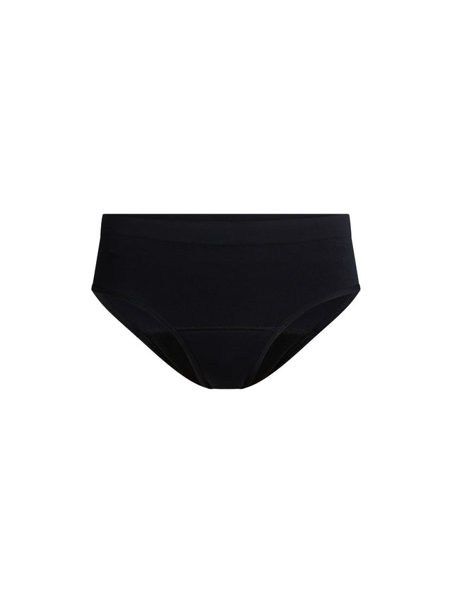 Soft Stretch Seamless Bikini Brief 2 Pack Moderate Black