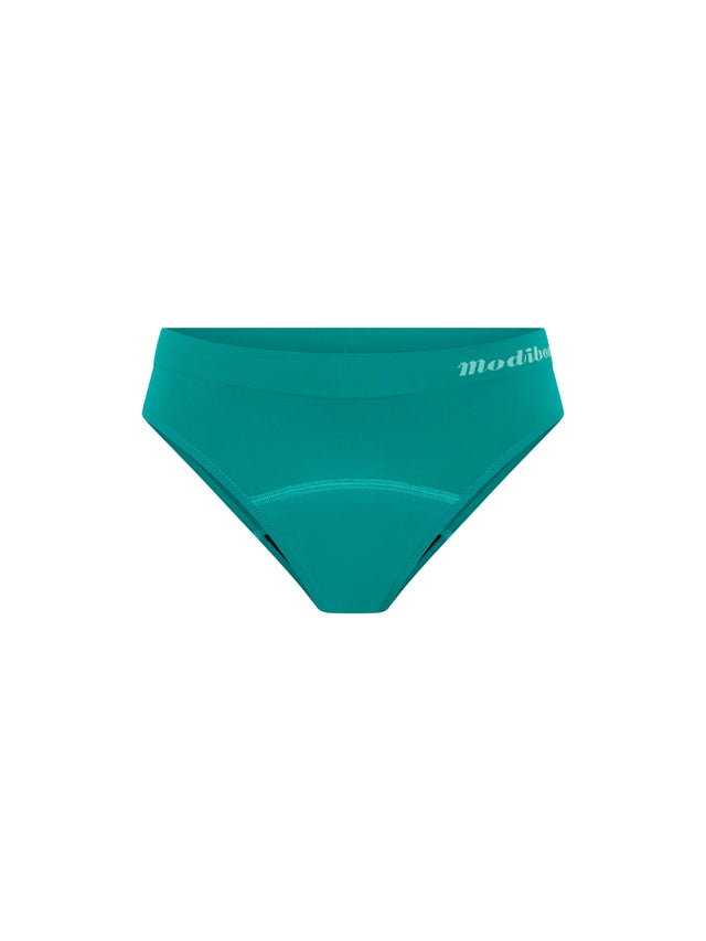 ModiComfort Seamless Teen Hipster Bikini Moderate Enchanted Green