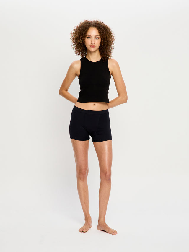 Soft Stretch Seamless Boyshort 2 Pack Super Black