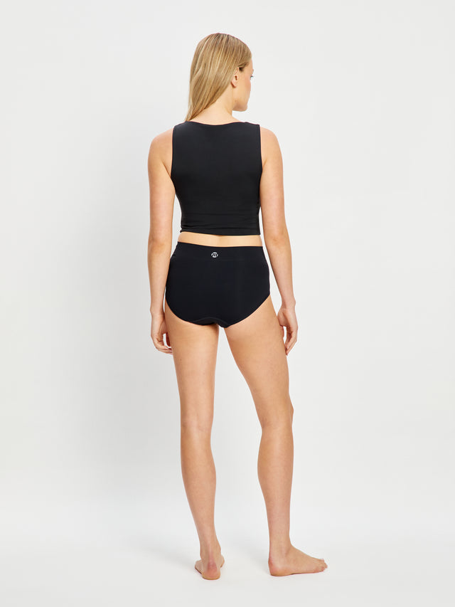 ModiComfort Seamless Full Brief Light Black