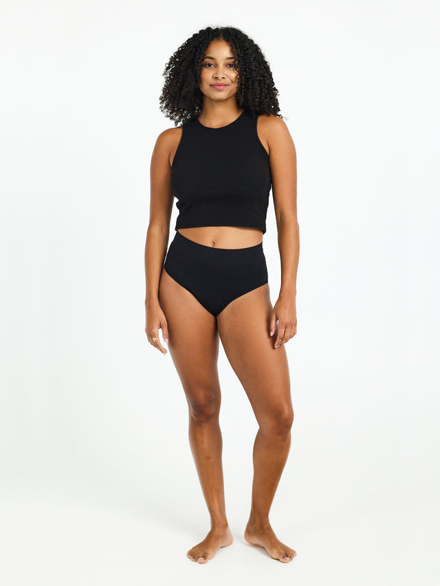 ModiComfort Seamless Full Brief Light Black 2 Pack
