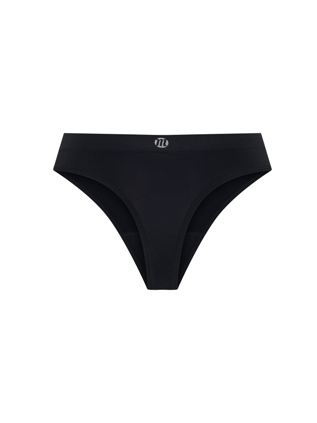 Soft Stretch Seamless Thong 3 Pack Light Black