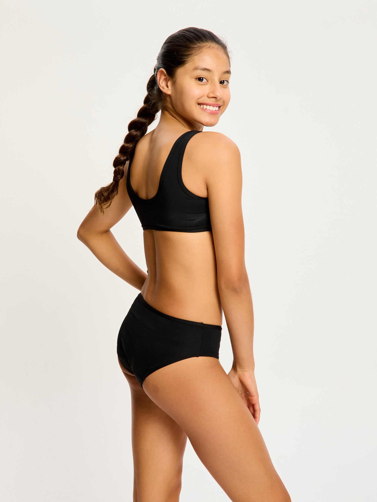 Teen Swimwear Crop Top - Black | Modibodi – Modibodi US