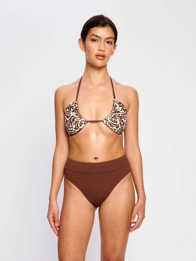 Swimwear Hi-Leg Bottom Light Chocolate
